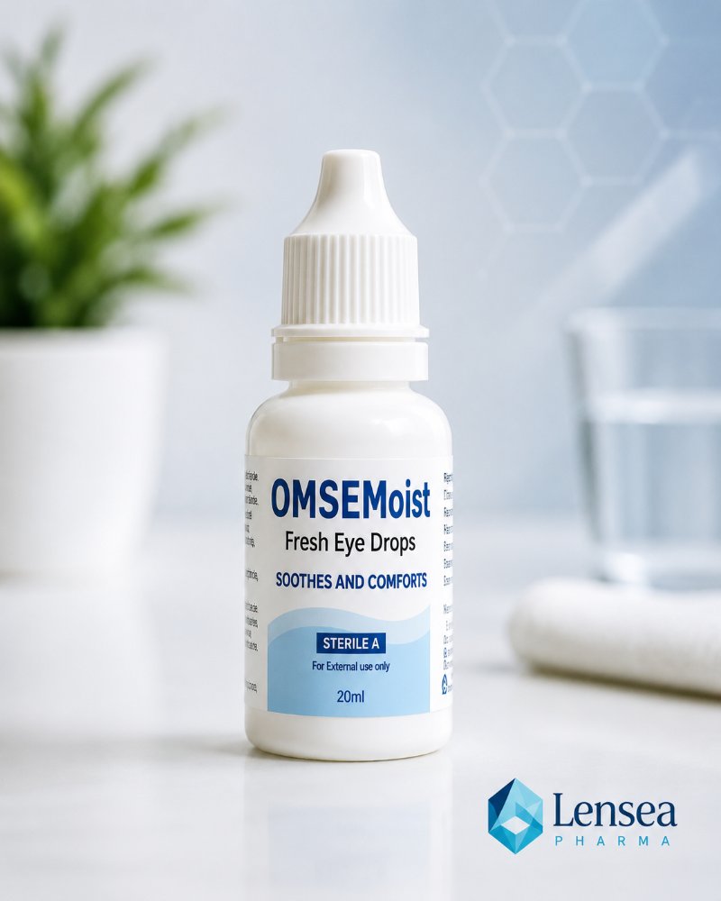 OMSEMoist — Fresh eye drops · soothes & comforts