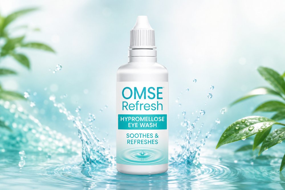 OMSE Refresh — Hypromellose eye wash · soothes & refreshes