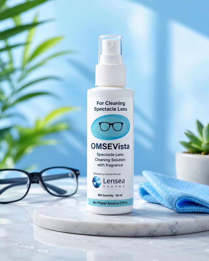 OMSEVista — Spectacle lens cleaning solution with fragrance
